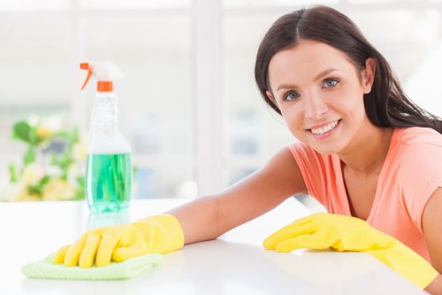 Professional upholstery cleaning for a family sofa in Merton