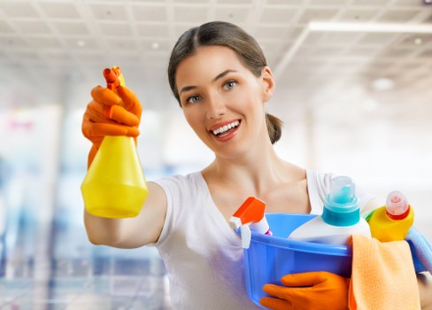 A tidy office cleaned as part of a one-off service in Merton