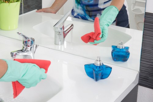 Tile and grout cleaning service in a Merton home kitchen