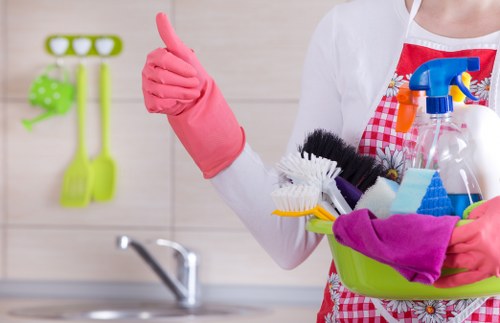 Deep cleaning carpets in a Merton residential property
