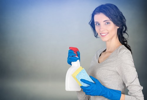 Deep cleaning of kitchen and bathroom surfaces in a Merton property